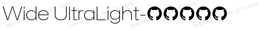 Wide UltraLight字体转换